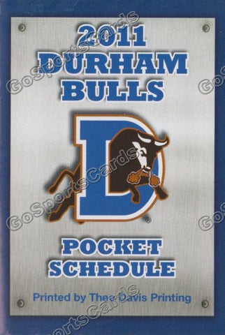 2011 Durham Bulls Pocket Schedule