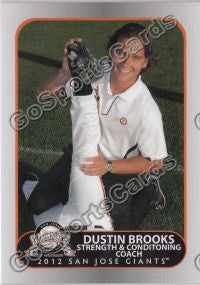 2012 San Jose Giants Dustin Brooks