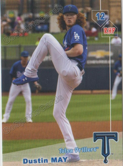 2019 Tulsa Drillers Dustin May