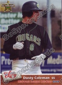 2009 MidWest League All Star Western Division Dusty Coleman