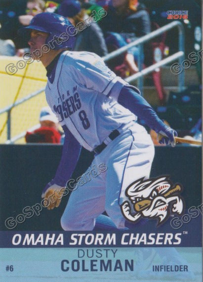 2016 Omaha Storm Chasers Dusty Coleman