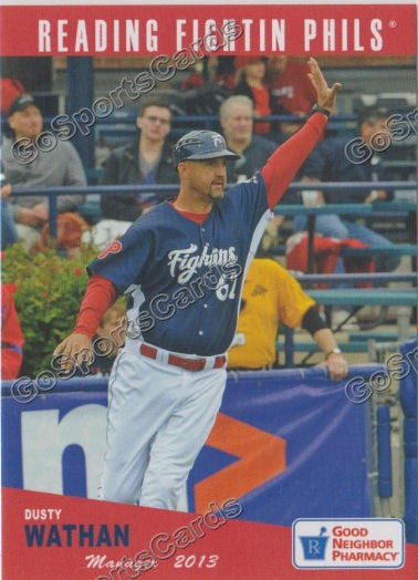 2013 Reading Fightins Phils Updated SGA 2nd Dusty Wathan