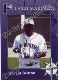2008 Pulaski Mariners Dwight Britton