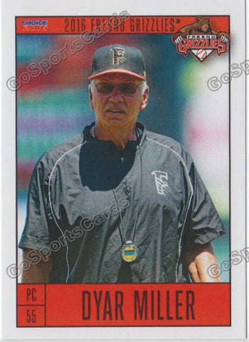2016 Fresno Grizzlies Dyar Miller