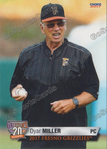 2017 Fresno Grizzlies Dyar Miller