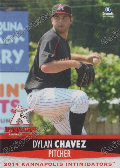 2014 Kannapolis Intimidators Dylan Chavez