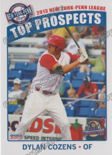 2013 New York Penn League Top Prospect NYPL Dylan Cozens