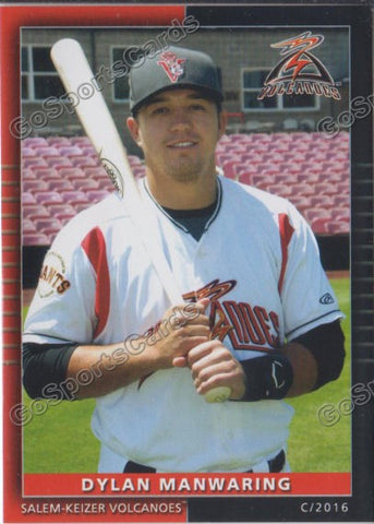 2016 Salem Keizer Volcanoes Dylan Manwaring