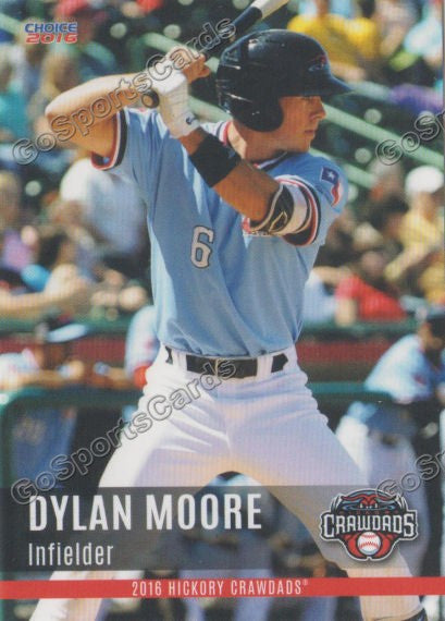 2016 Hickory Crawdads 2nd Dylan Moore