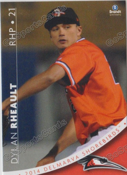 2014 Delmarva Shorebirds Dylan Rheault