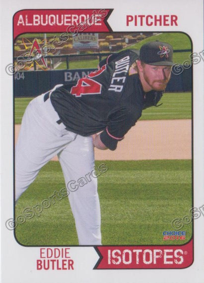 2016 Albuquerque Isotopes Eddie Butler