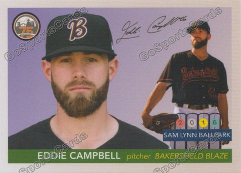 2016 Bakersfield Blaze Eddie Campbell