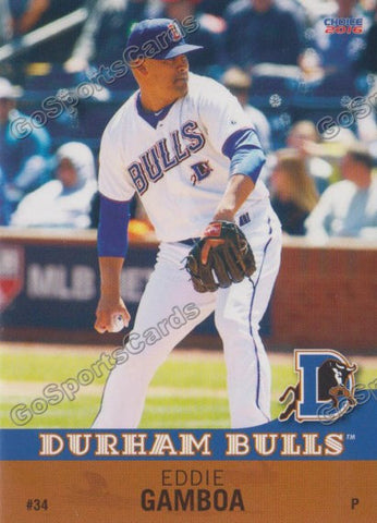 2016 Durham Bulls Eddie Gamboa