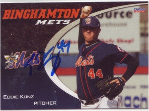 Eddie Kunz 2008 Binghamton Mets (Autograph)