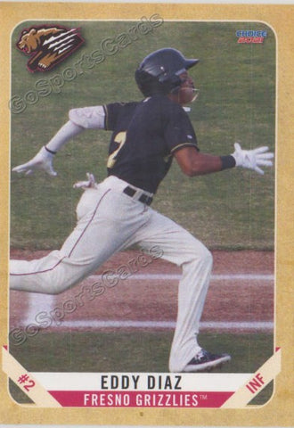2021 Fresno Grizzlies Eddy Diaz