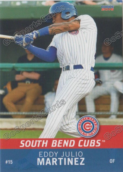 2016 South Bend Cubs Eddy Julio Martinez