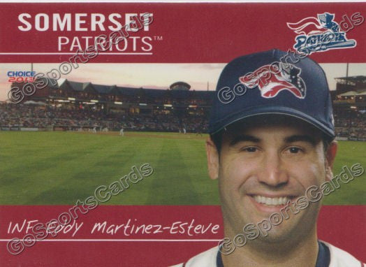 2013 Somerset Patriots Eddy Martinez Esteve
