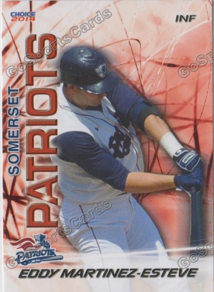 2014 Somerset Patriots Eddy Martinez Esteve