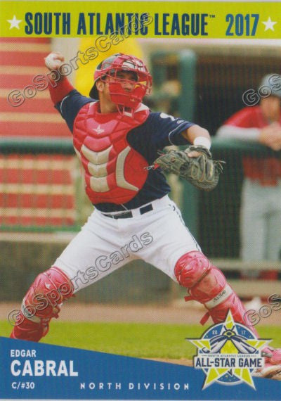 2017 South Atlantic League All Star ND Edgar Cabral