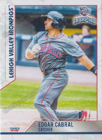 2021 Lehigh Valley Ironpigs Edgar Cabral