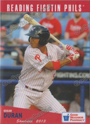 2013 Reading Fightins Phils Updated SGA 2nd Edgar Duran