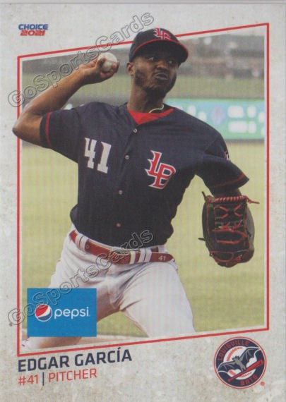 2021 Louisville Bats Edgar Garcia