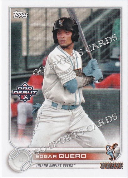 2022 Topps Pro Debut Edgar Quero PD-162