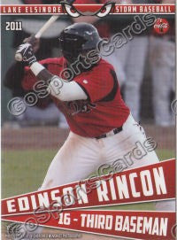 2011 Lake Elsinore Storm Edinson Rincon
