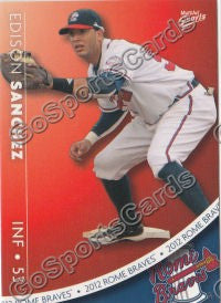 2012 Rome Braves Edison Sanchez