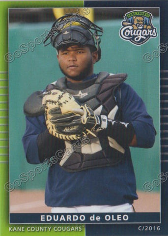 2016 Kane County Cougars Eduardo de Oleo
