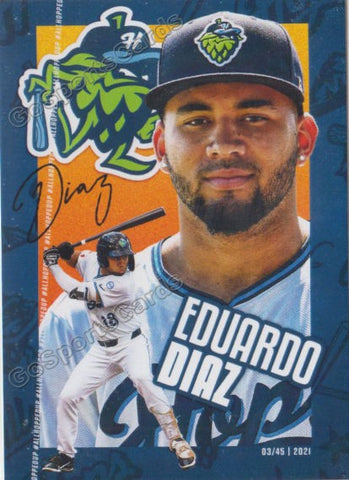 2021 Hillsboro Hillcats Eduardo Diaz