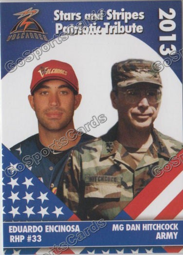 2013 Salem Keizer Volcanoes Stars and Stripes SGA Eduardo Encinosa