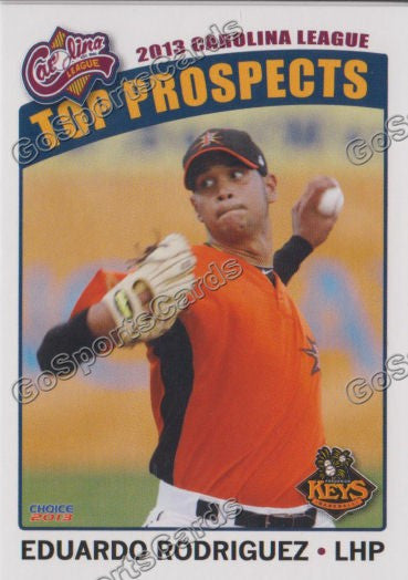 2013 Carolina League Top Prospect Eduardo Rodriguez