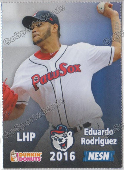 2016 Pawtucket Red Sox SGA Dunkin Donuts Eduardo Rodriguez