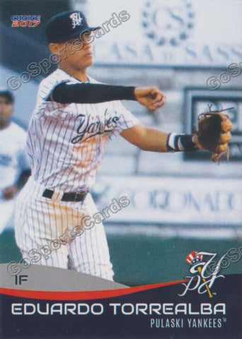 2017 Pulaski Yankees Eduardo Torrealba