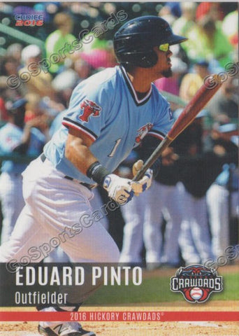 2016 Hickory Crawdads 2nd Eduard Pinto