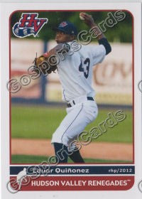 2012 Hudson Valley Renegades Eduar Quinonez