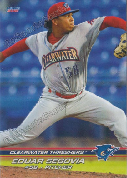 2021 Clearwater Threshers Eduar Segovia