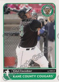 2012 Kane County Cougars Edul Escobar