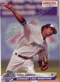 2007 Vermont Lake Monsters Edulin Abreu