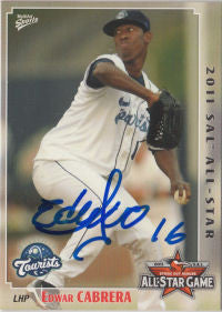 Edwar Cabrera 2011 South Atlantic League All Star (Autograph)