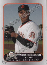 2012 San Jose Giants Edward Concepcion