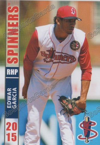 2015 Lowell Spinners Edwar Garcia