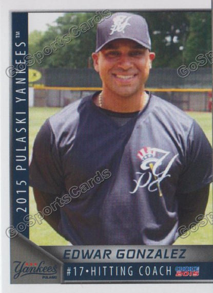 2015 Pulaski Yankees Edwar Gonzalez