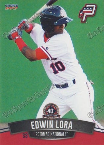 2017 Potomac Nationals Edwin Lora