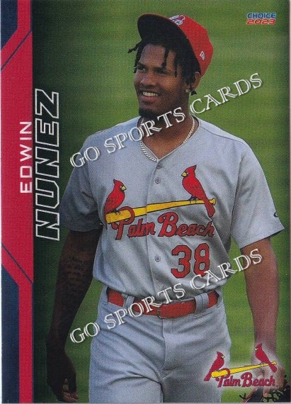 2023 Palm Beach Cardinals Edwin Nunez – Go Sports Cards