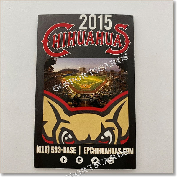 2015 El Paso Chihuahuas Pocket Schedule