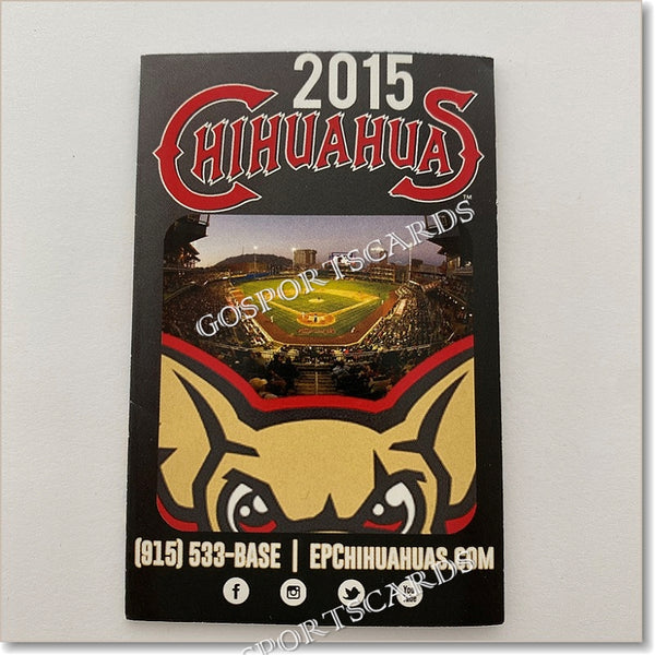 2015 El Paso Chihuahuas Pocket Schedule