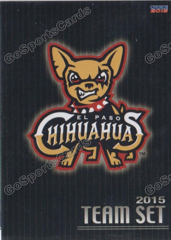 2015 El Paso Chihuahuas Checklist Header