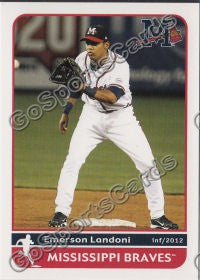 2012 Mississippi Braves Emerson Landoni
